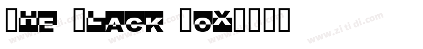 The Black Box字体转换